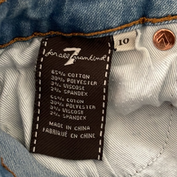 7 for All Mankind: Girls Paxtyn Slim Fit Jeans, Size 10 - Picture 8 of 8